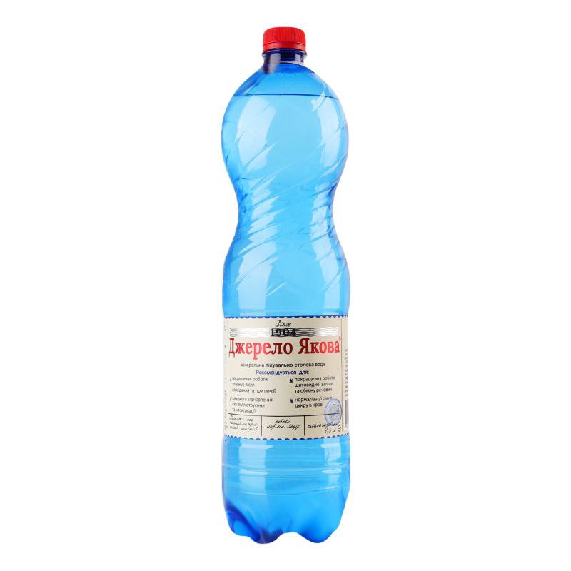 Вода лікувально-столова сл/газ  Джерело Якова 1.5л ПЕТ